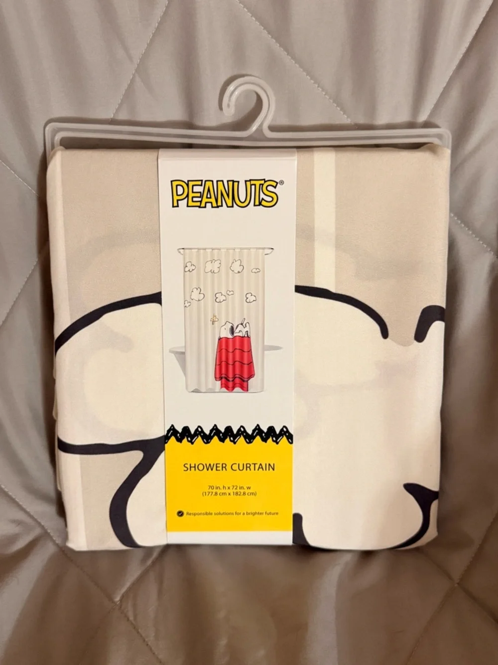 New Peanuts Snoopy Shower Curtain
